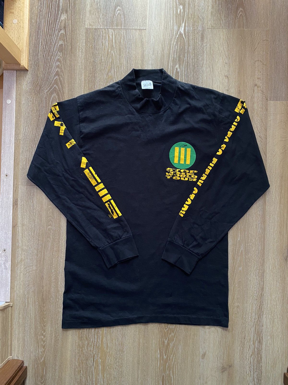 Band Tees × Vintage 90s Extreme Stop World Tour Long Sleeve T Shirt Size US L / EU 52-54 / 3 - 1 Thumbnail