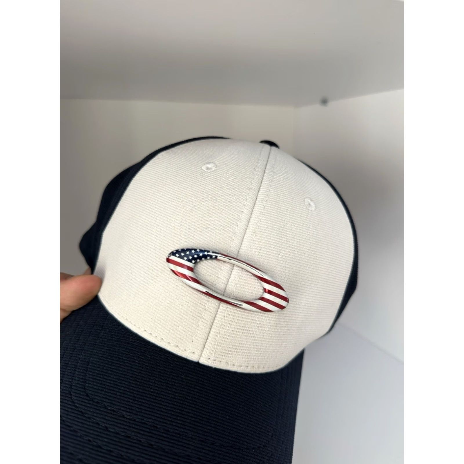 Oakley VINTAGE Oakley USA logo Cap Men L Blue Baseball Cap Size ONE SIZE - 3 Thumbnail