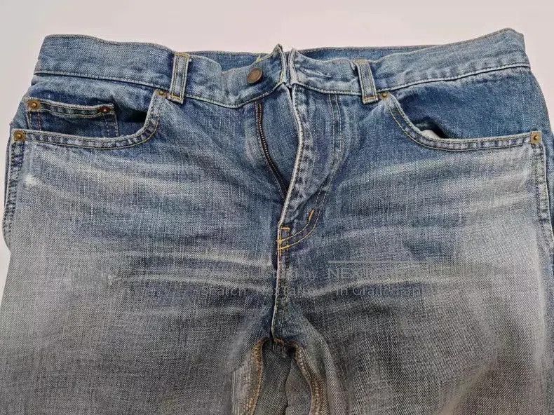 Saint Laurent Paris Saint Laurent Washed Blue Denim Jeans. Size US 31 - 3 Thumbnail
