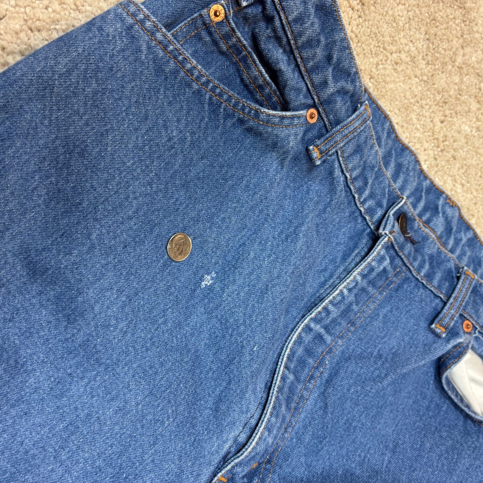 Levi's Vintage 90s Levi's 505 Orange Tab Jeans Men's 38x30 (36x30) Size US 38 / EU 54 - 12 Thumbnail