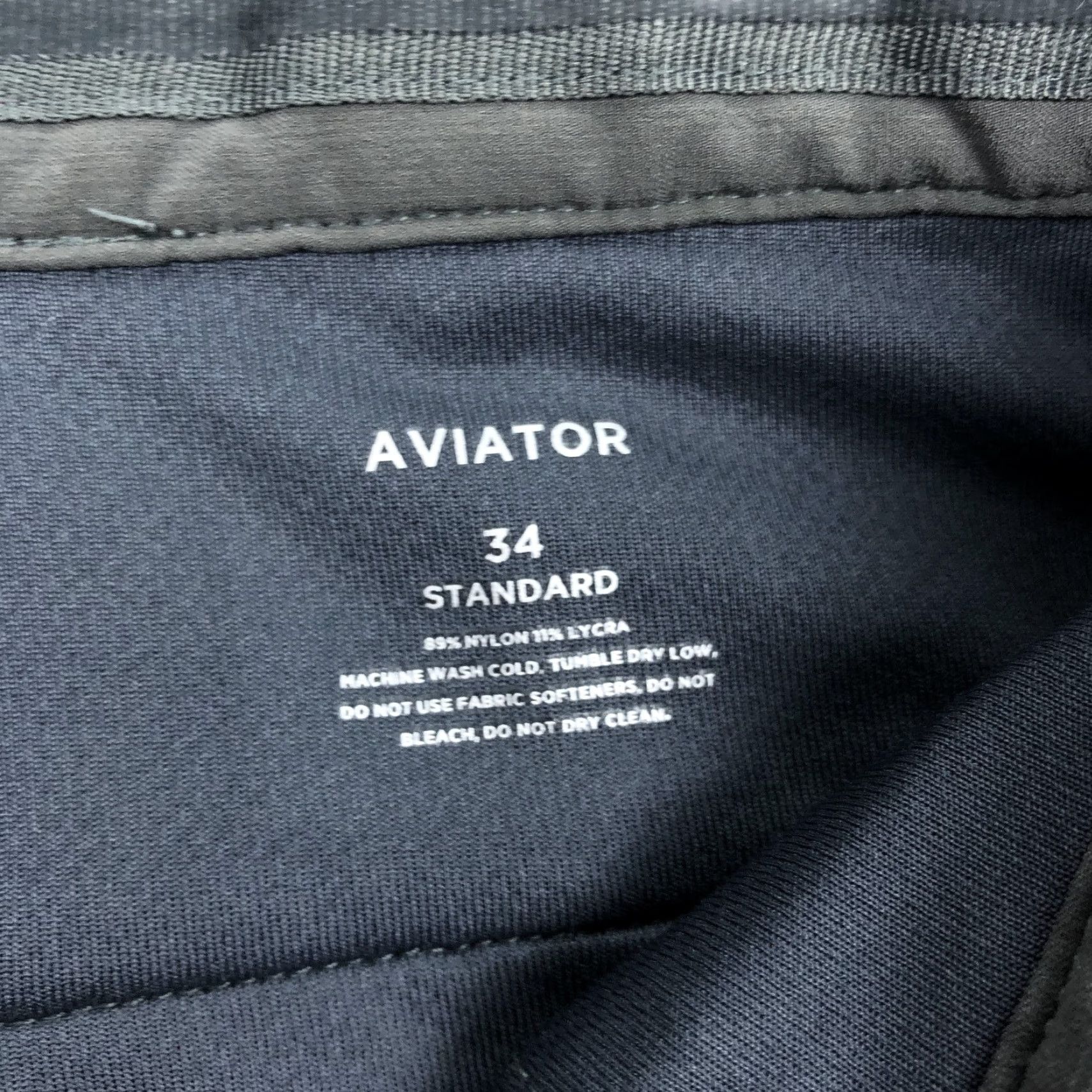 Vintage MINISTRY OF SUPPLY Aviator 2.0 Pants Mens Gray Performance Travel 34x30 Slant Welt Pockets Fly Zip Button Straight Front Size US 34 / EU 50 - 6 Thumbnail