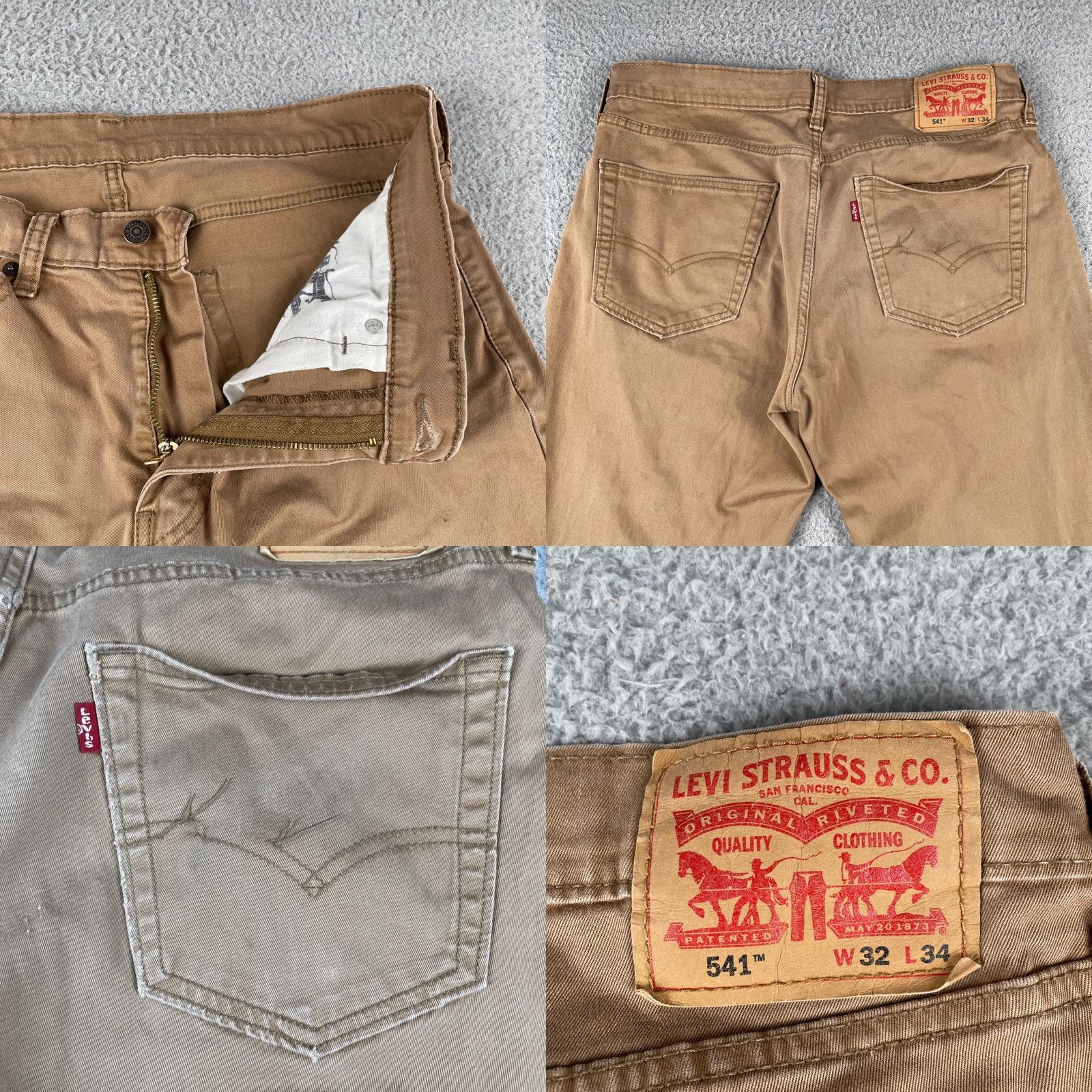 Levi's Levi’s Strauss 541 Denim Jeans Caramel Brown Adult 32x32 Jeans Regular Men Brown 541 Levi's 80s? Size US 32 / EU 48 - 8 Thumbnail