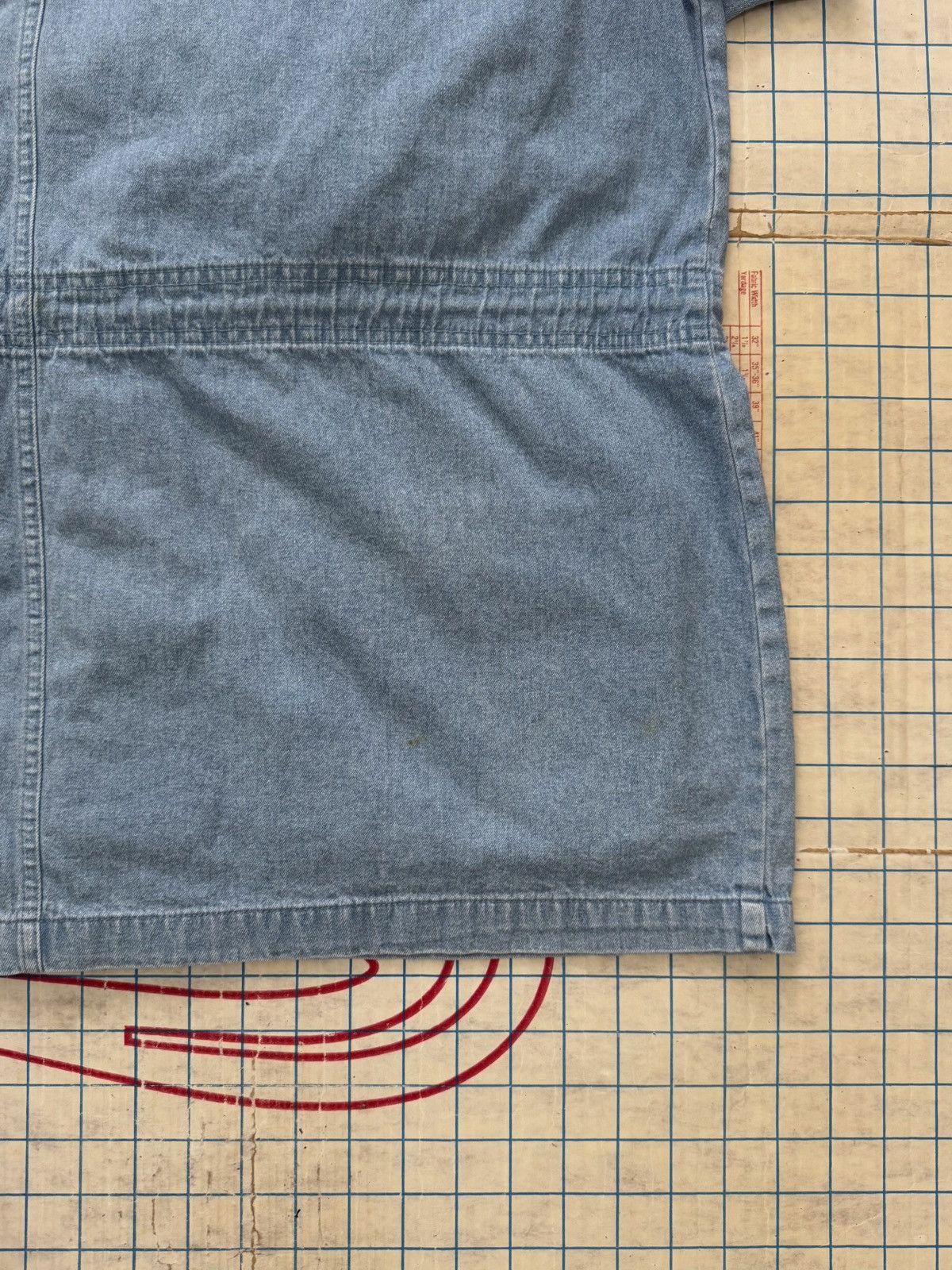 Jantzen × Vintage Vintage Jantzen Denim Chore Coat Barn Jacket Faded Denim Blu Size XL / US 12-14 / IT 48-50 - 16 Thumbnail