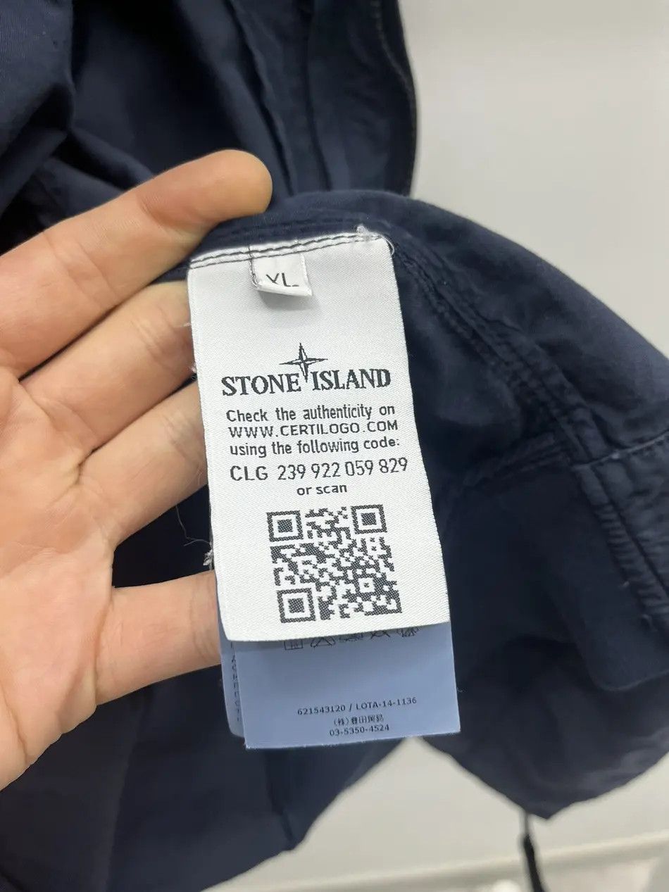 Stone Island Stone Island Blue Cotton / Nylon Bomber Size US XL / EU 56 / 4 - 7 Thumbnail