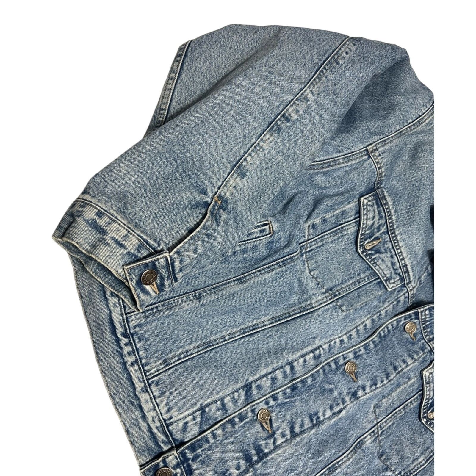 Gap Vintage 90s GAP Denim Jean Jacket Blanket Lined Men's CLEAN Size US L / EU 52-54 / 3 - 3 Thumbnail
