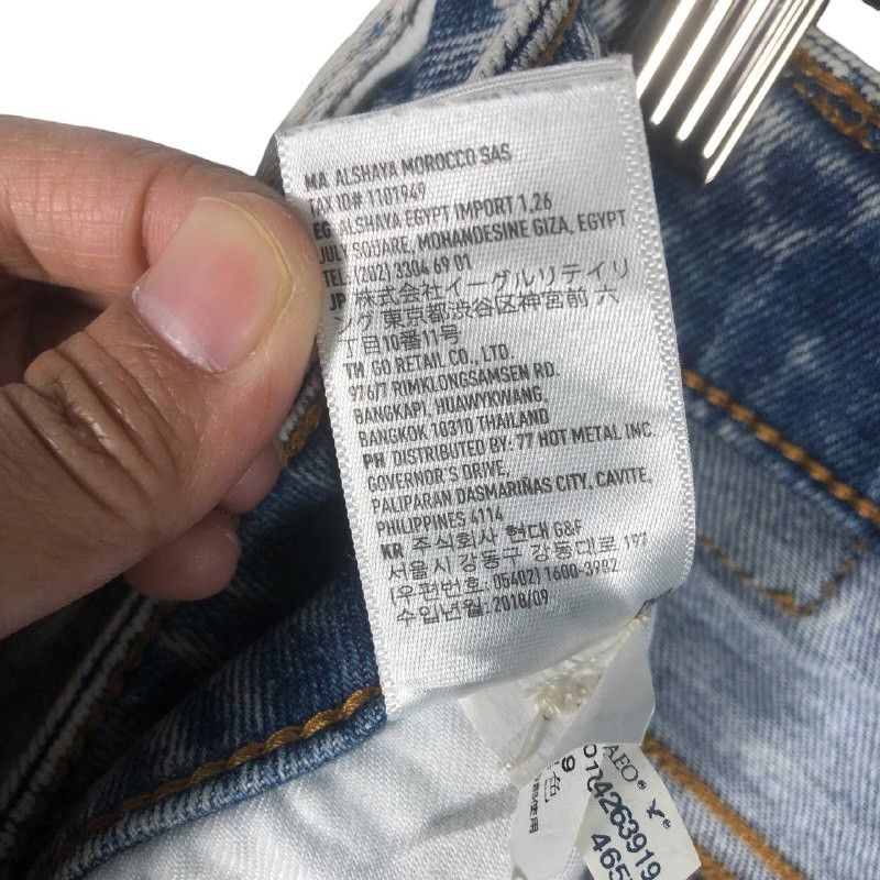 American Eagle Outfitters Vintage "American Eagle" Outfitters jeans stonewashed skinny Size US 29 - 13 Thumbnail