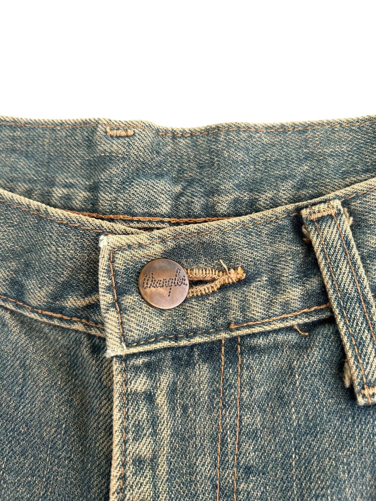 Kapital Vintage Wrangler Selvedge Rusty Distressed Denim Jeans Size US 30 / EU 46 - 6 Thumbnail