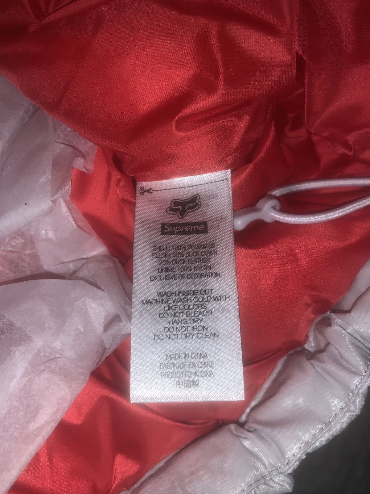 Fox Racing × Supreme Supreme x Fox Racing Down Puffer Jacket - White (Small) Size US S / EU 44-46 / 1 - 11 Thumbnail