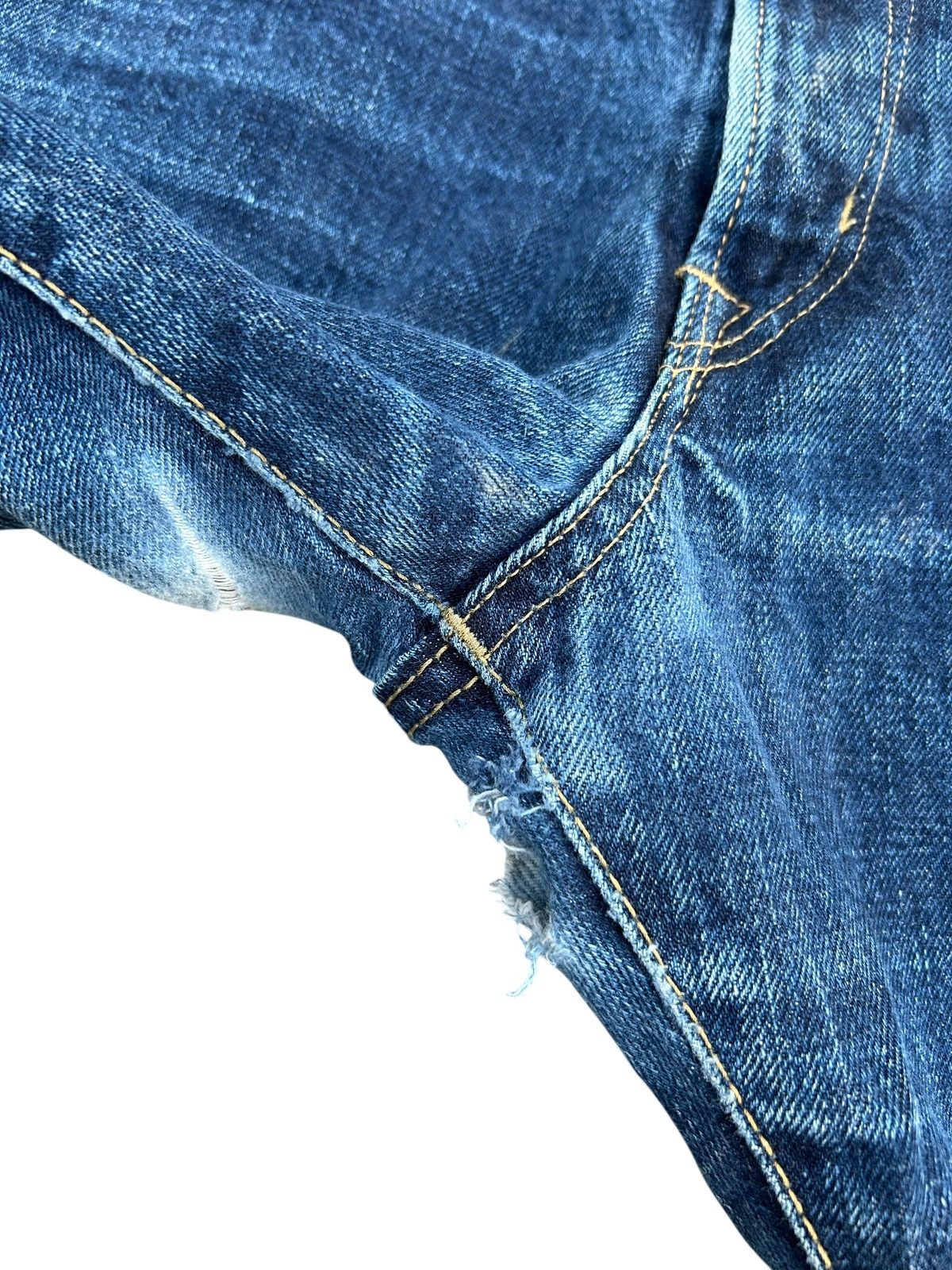 Kapital Vintage Edwin 505Z Selvedge Distressed Denim Jeans Size US 38 / EU 54 - 11 Thumbnail