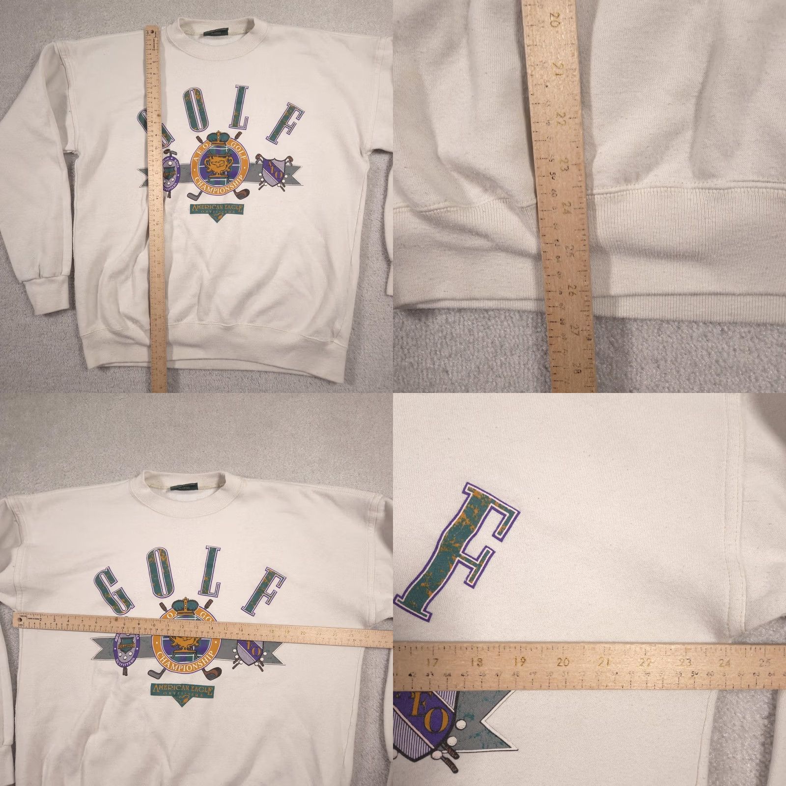 American Eagle Outfitters Vintage American Eagle Outfitters Sweatshirt Mens XL White Golf Graphic USA 90s Size US XL / EU 56 / 4 - 8 Thumbnail