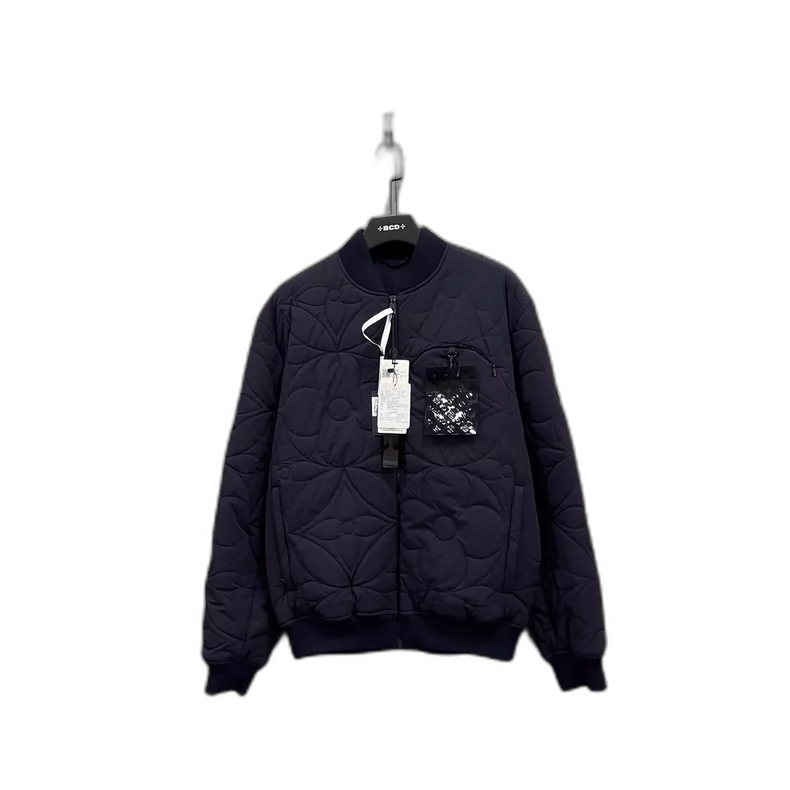 Louis Vuitton Louis Vuitton Dark Blue Quilted Jacket Size US L / EU 52-54 / 3 - 1 Thumbnail