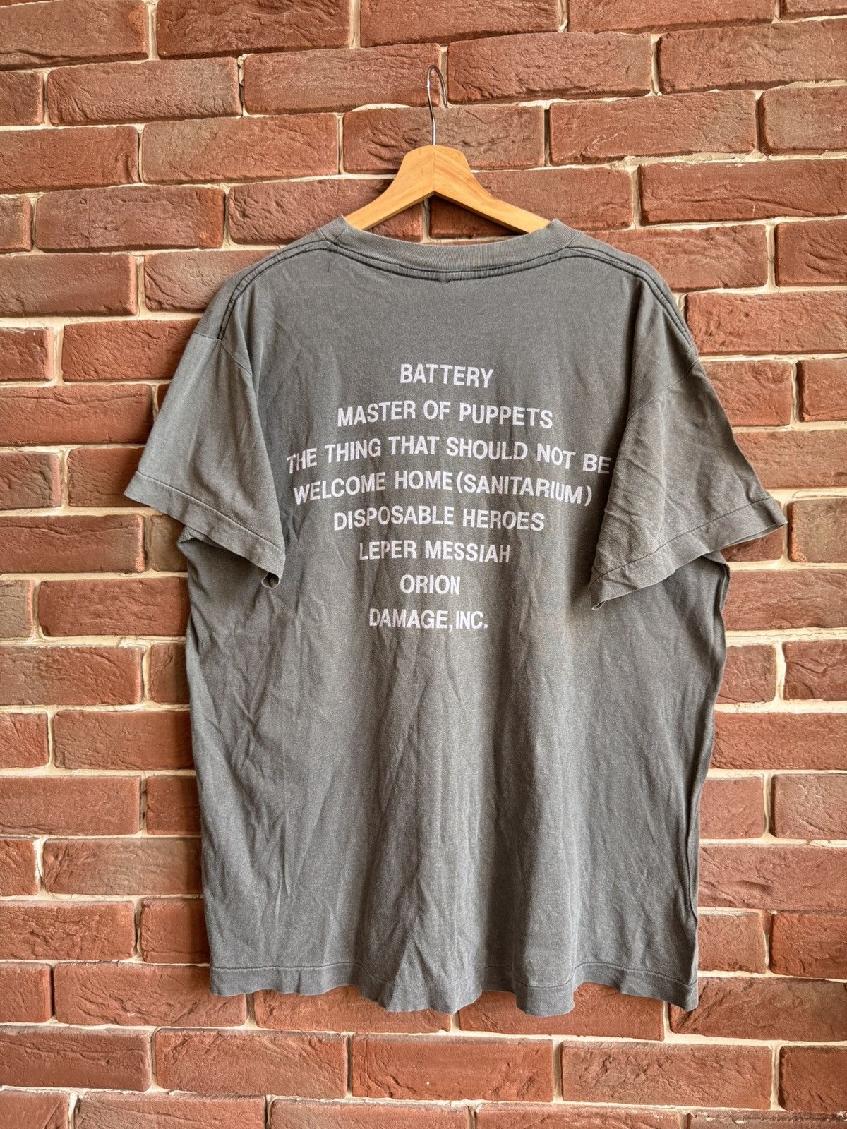 4GSELLER × Band Tees × Vintage Metallica Master Of Puppets Band 80s Vintage T-Shirt Metal Size US L / EU 52-54 / 3 - 2 Thumbnail