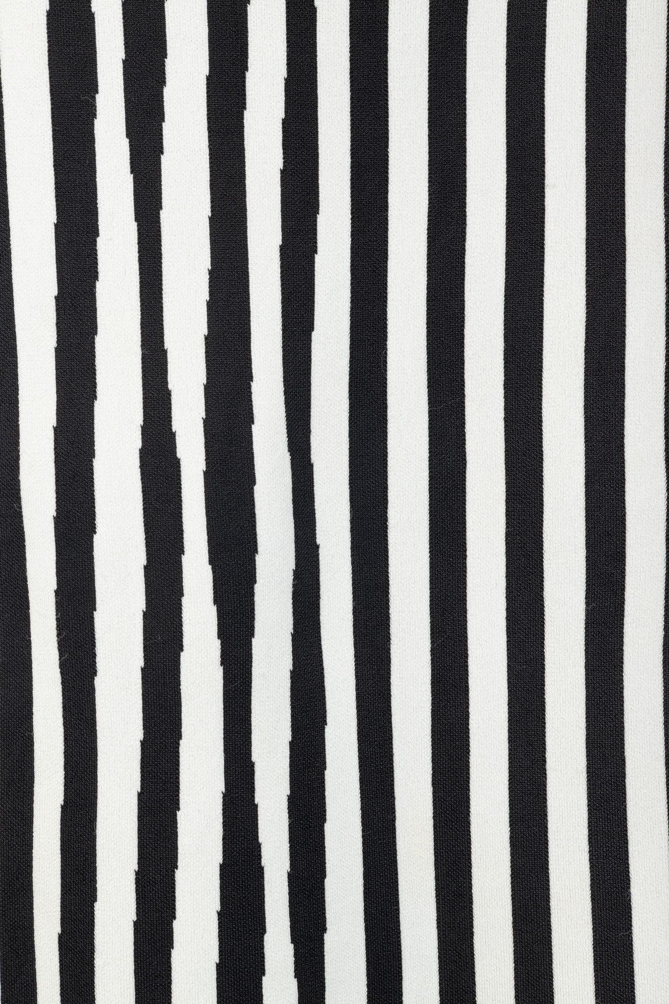 A.L.C. A.L.C. White & Black Striped Knit Pencil Skirt Size 24" / US 00 / IT 34 - 7 Thumbnail
