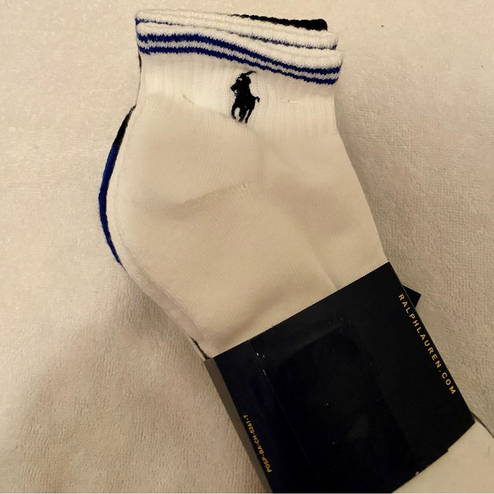 Polo Ralph Lauren Polo Ralph Lauren Men’s 6-Pk. Cushion Quarter Socks Size 32 - 3 Thumbnail