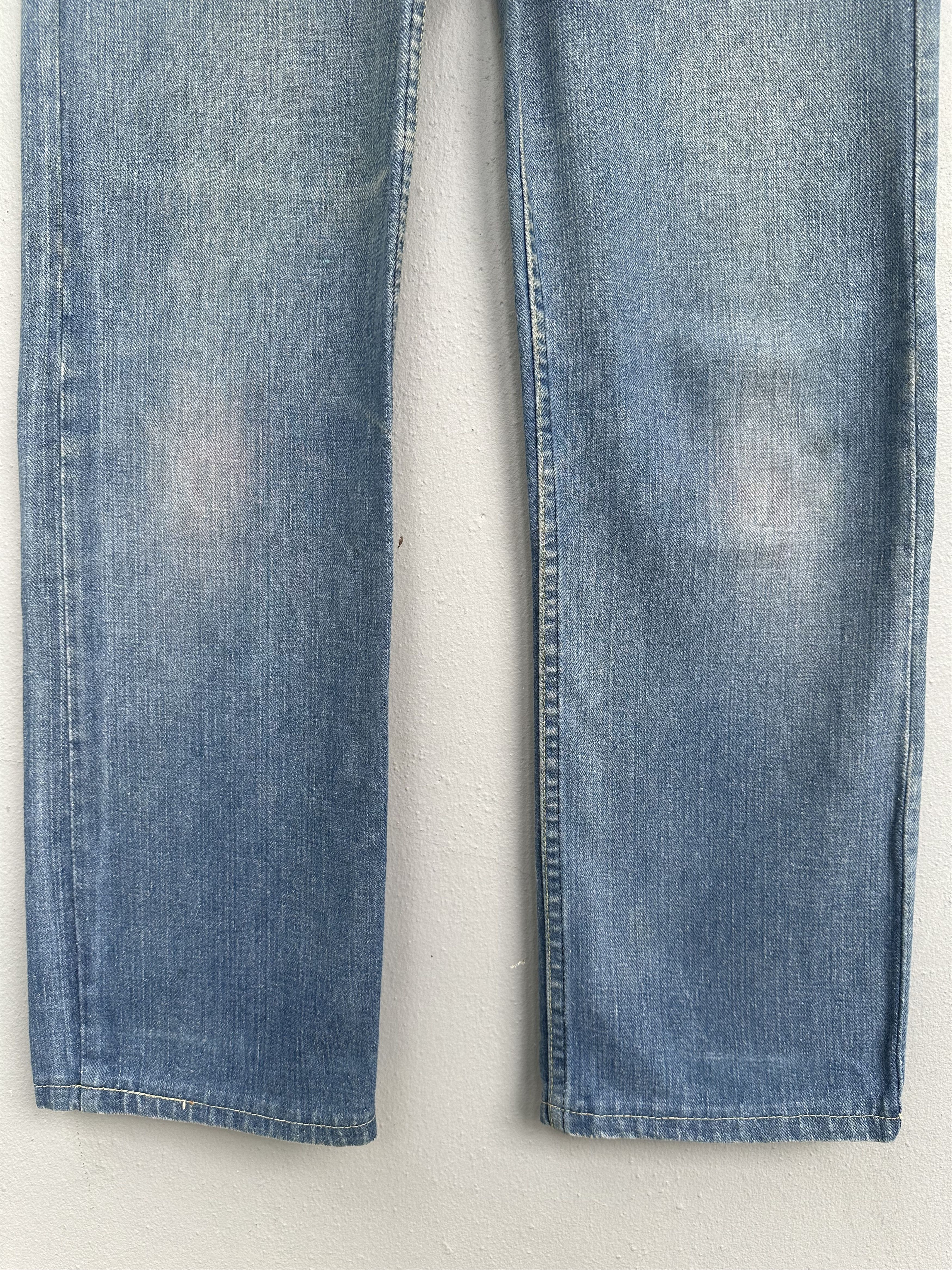 Lee Rare Vtg Distressed Lee Riders 70s Talon 42 Flare Denim Jean Size US 30 / EU 46 - 9 Thumbnail