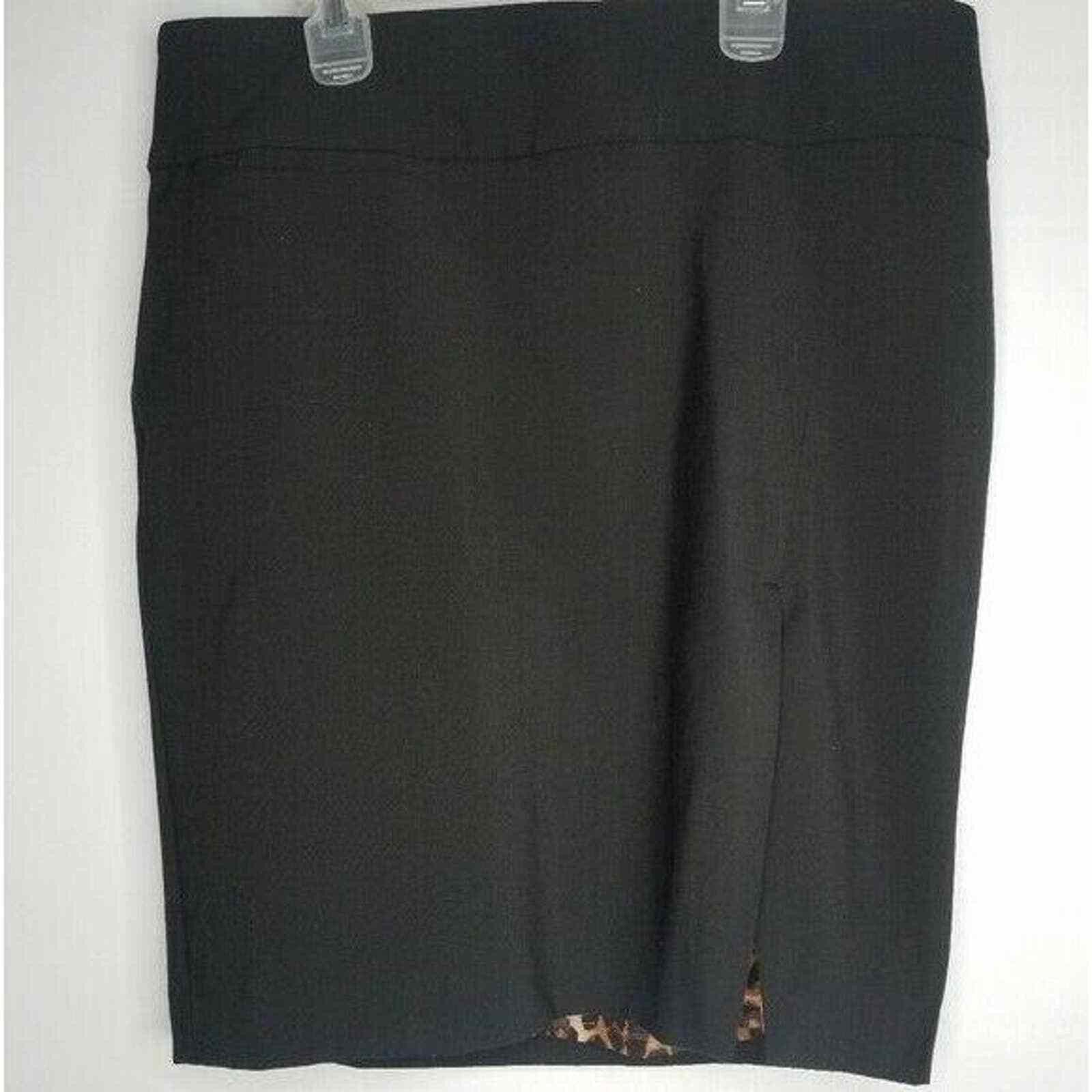 Express Express Design Studio Mini Skirt Size 10 Black Work Career Size 32" / US 10 / IT 46 - 2 Thumbnail