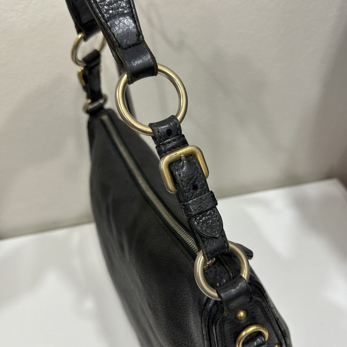 Prada PRADA VITELLO DAINO LEATHER SHOULDER BAG Size ONE SIZE - 4 Thumbnail