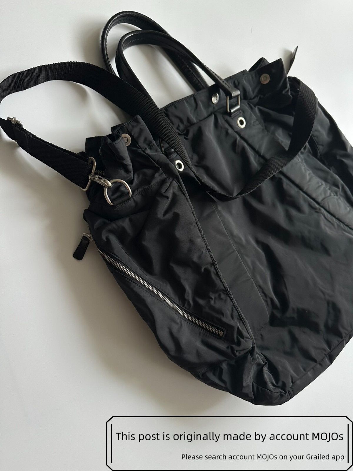 JIL SANDER SS2011 by RAF SIMONS トートバッグ Jil Sander Jil Sander x Raf Simons Era Black Market Tote | Grailed