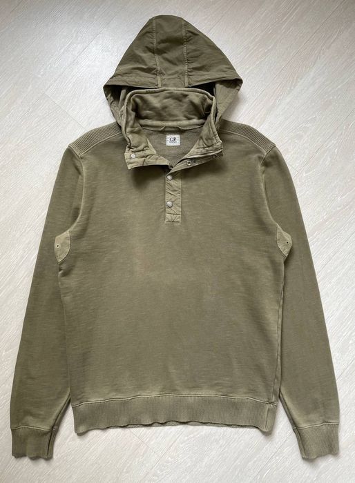 Stone Island Vintage Casual C.P. Company Half Zip Swamp Hoodie