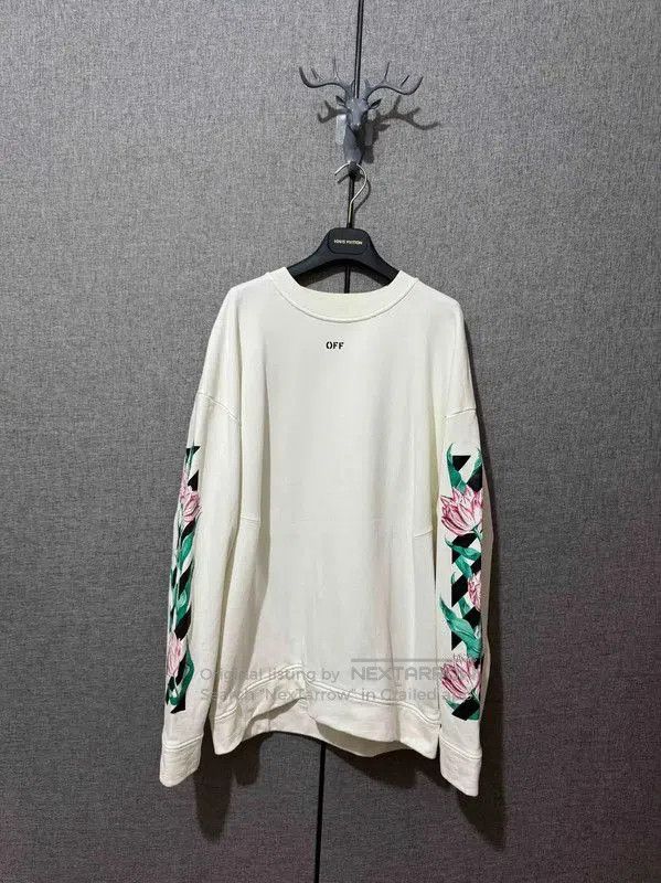 Off-White Off-White Floral Print Men's Sweatshirt . Size US XXS / EU 40 - 1 Thumbnail