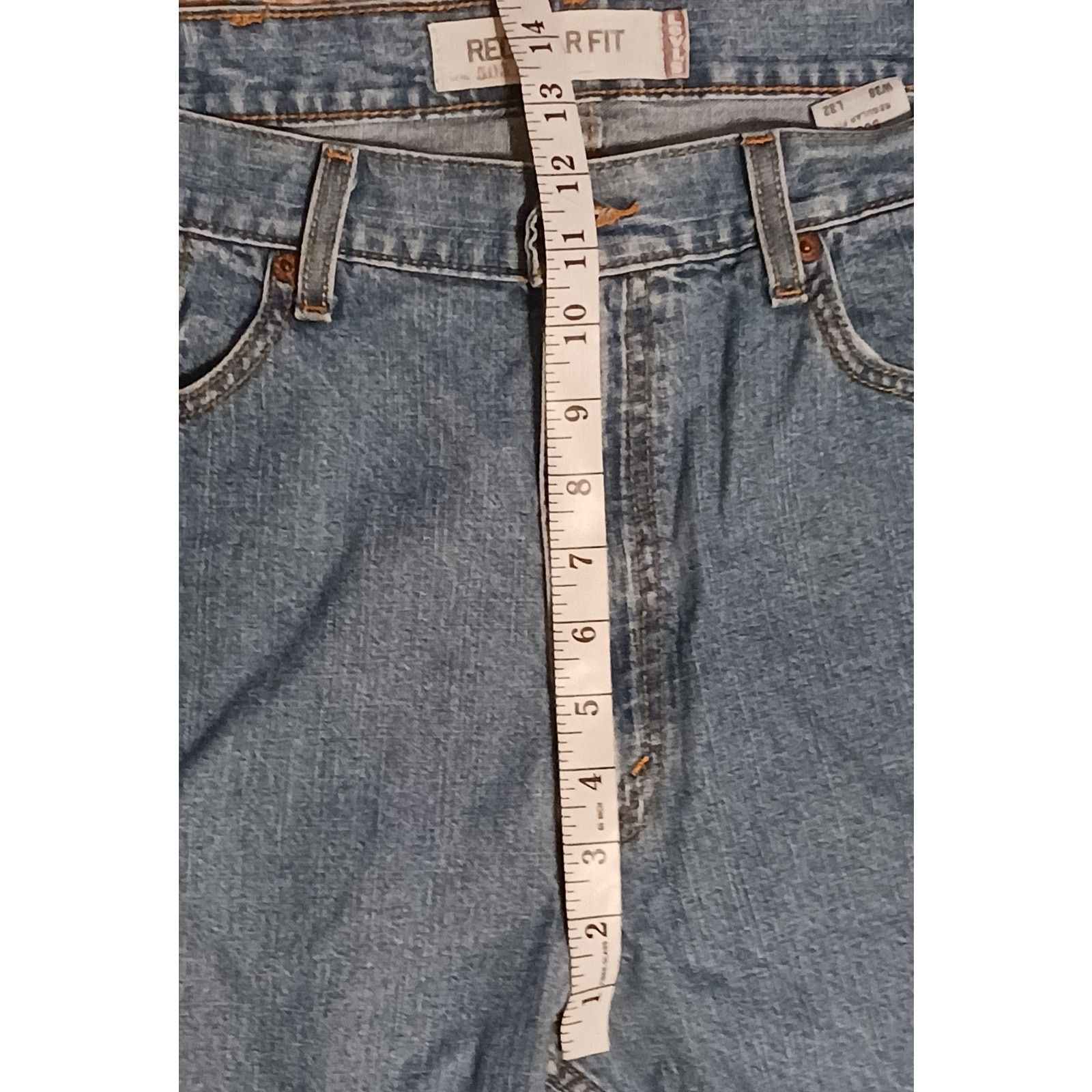 Levi's Levi's 505 Men's Regular Fit Medium Blue Wash Jeans 38Wx32L Size US 36 / EU 52 - 5 Thumbnail