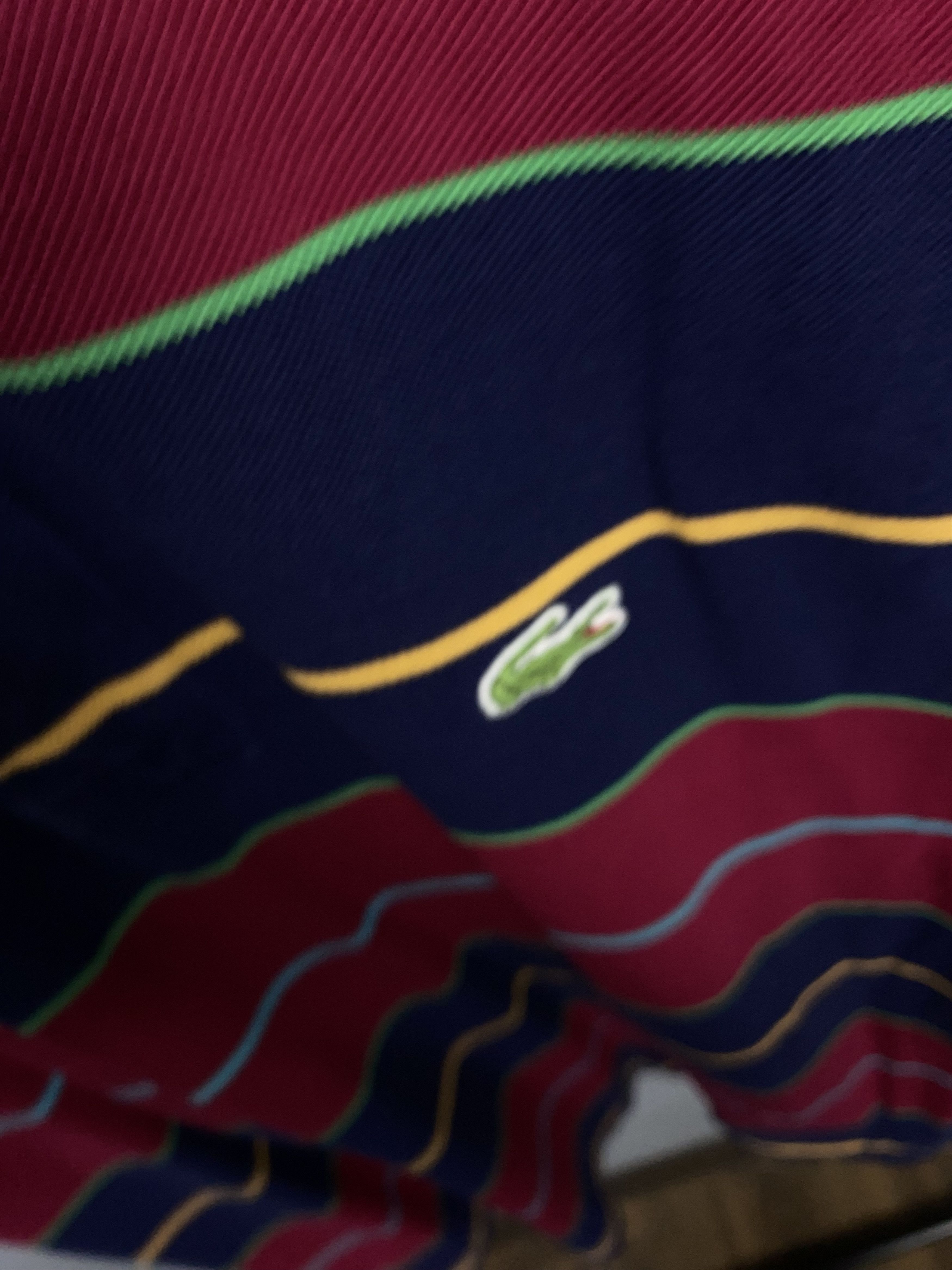 Lacoste × Vintage Lacoste 90s Vintage Mens Striped Polo Shirt Size 8 XXL Size US XXL / EU 58 / 5 - 5 Thumbnail