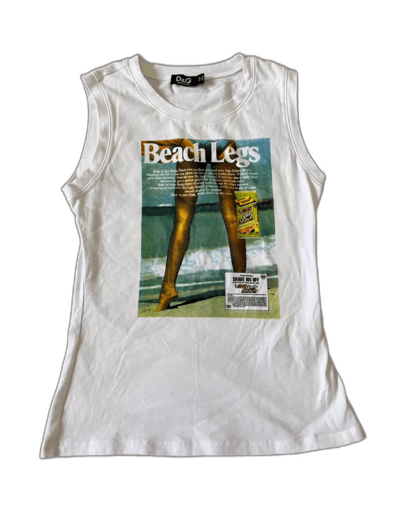 Dolce & Gabbana Dolce&Gabbana Vintage Graphic Sleeveless T-Shirt Size US S / EU 44-46 / 1 - 1 Thumbnail