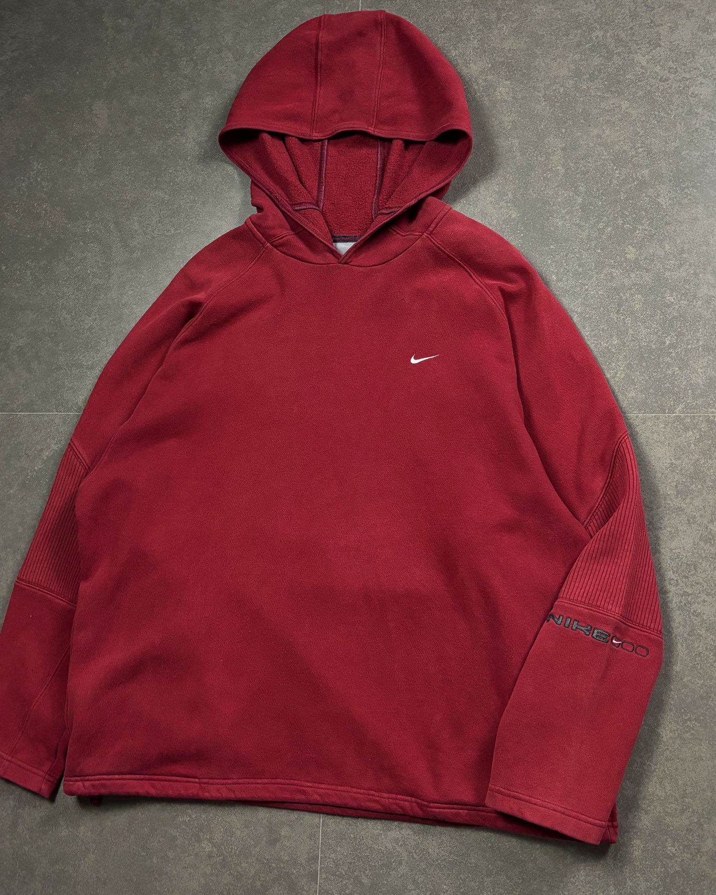 Nike Vintage Nike Faded Oversize Box Fit Y2K Zip Hood Size US L / EU 52-54 / 3 - 2 Thumbnail