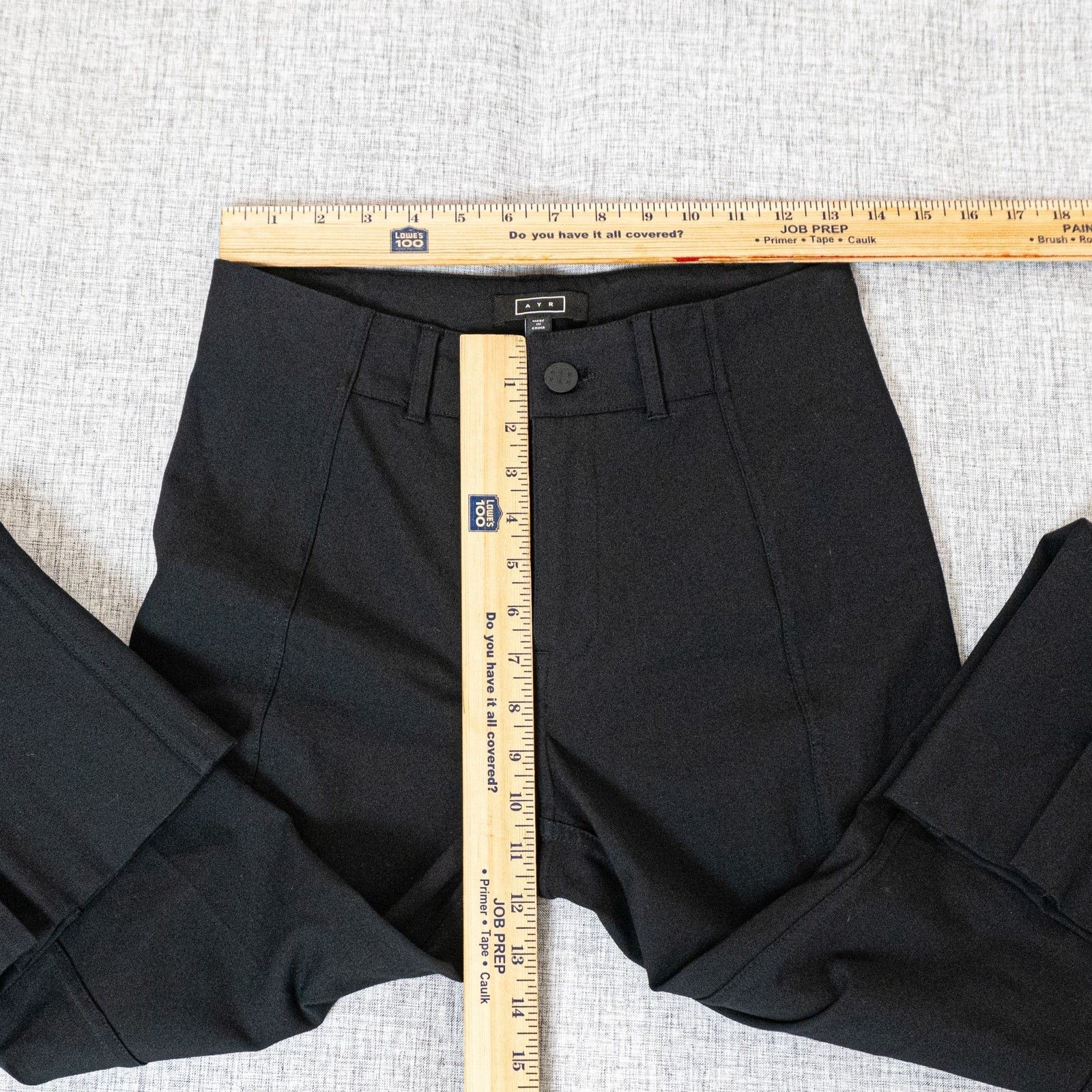 AYR AYR Sizzle Split Hem Pants Classic Black size 4 Ankle crop Size 27" / US 4 / IT 40 - 5 Thumbnail
