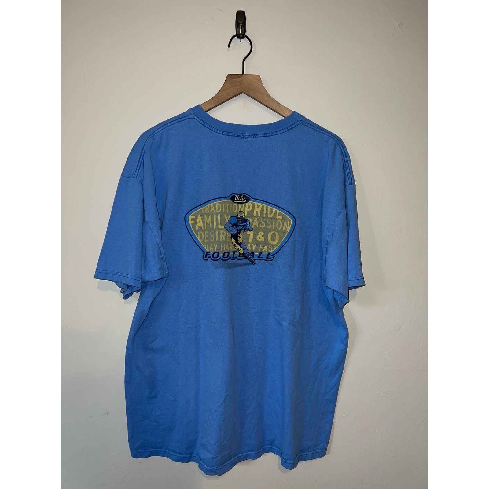 NCAA Vintage UCLA Shirt Football College University Blue Tee L Size US XL / EU 56 / 4 - 1 Thumbnail