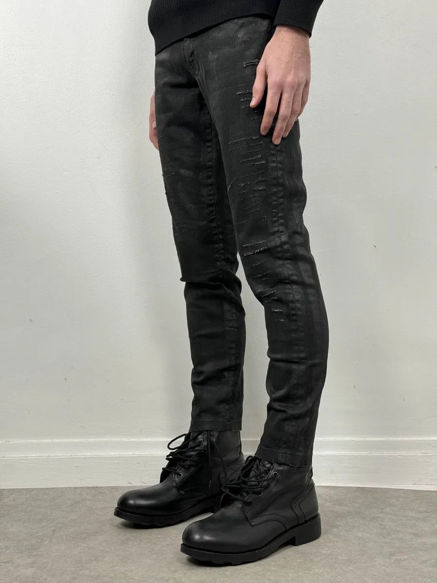 Just Cavalli AW2015 Cavalli Black Skinny Obscure Rock Denim Jeans Size US 30 / EU 46 - 3 Thumbnail
