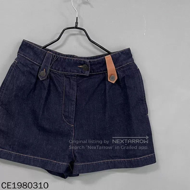 Loewe Loewe Patchwork logo denim shorts Size 25" / US 0 / IT 36 - 2 Thumbnail