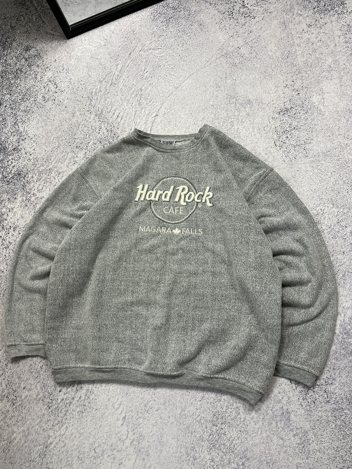 Hard Rock Cafe × Vintage Vintage 90’s Hard Rock Cafe Niagara Falls Baggy Sweatshirt Size US XL / EU 56 / 4 - 3 Thumbnail