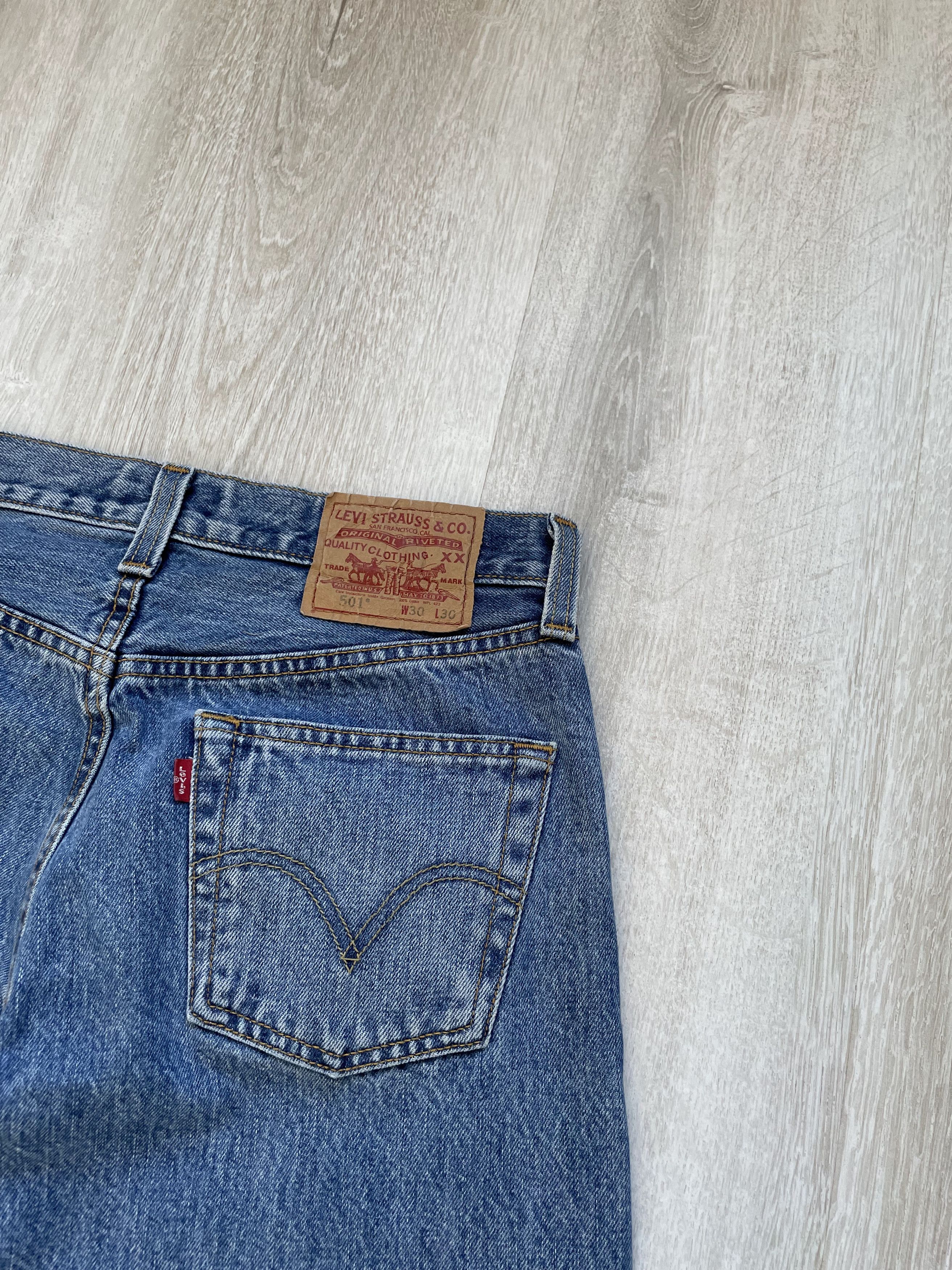 Levi's Vintage Clothing Vintage Y2K Levis 501 Slim Jeans Size US 30 / EU 46 - 2 Thumbnail