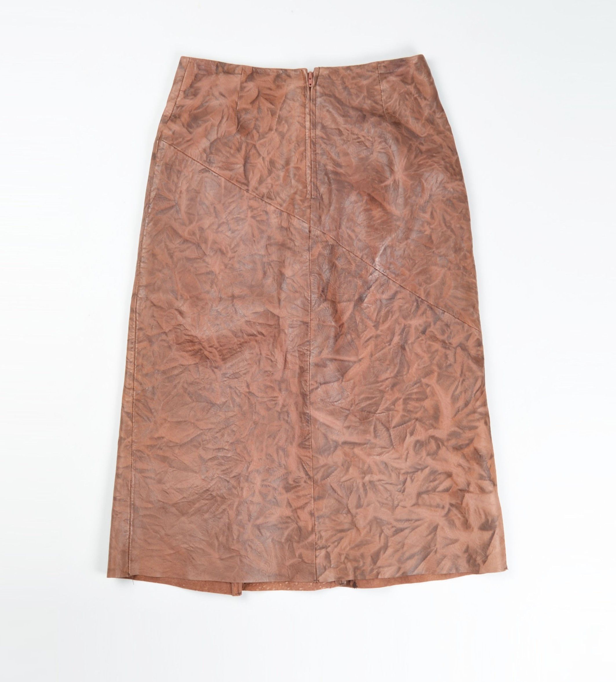 Vintage Vintage KIT Genuine Leather Patchwork Grunge Boho Skirt Size 26" / US 2 / IT 38 - 7 Thumbnail