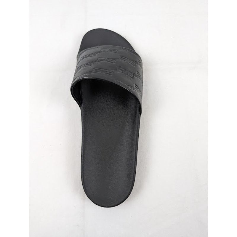 Balenciaga o1rshd1 Pool Slides BB Monogram in Black Size US 13 / EU 46 - 8 Thumbnail