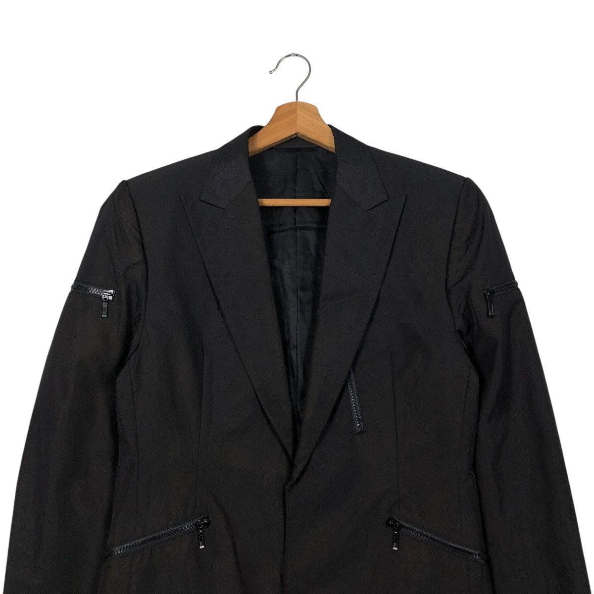 Japanese Brand 🔥VINTAGE LONG JACKET ICONIC BLACK 5351 POUR LES HOMMES Size US M / EU 48-50 / 2 - 3 Thumbnail