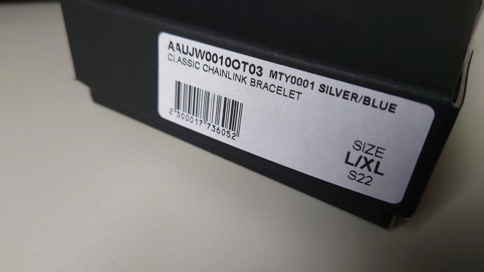 1017 ALYX 9SM 1017 Alyx 9SM Classic Bracelet MTY0001 Silver/Blue L/XL S22 Size ONE SIZE - 2 Thumbnail
