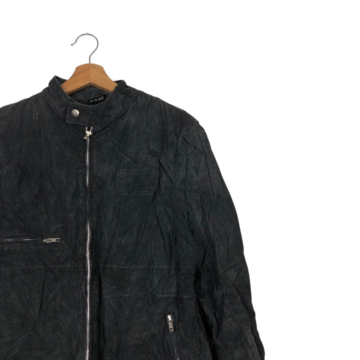 Japanese Brand 📌Vintage Biker Leather Jacket Zipper Unbranded Size US M / EU 48-50 / 2 - 7 Thumbnail