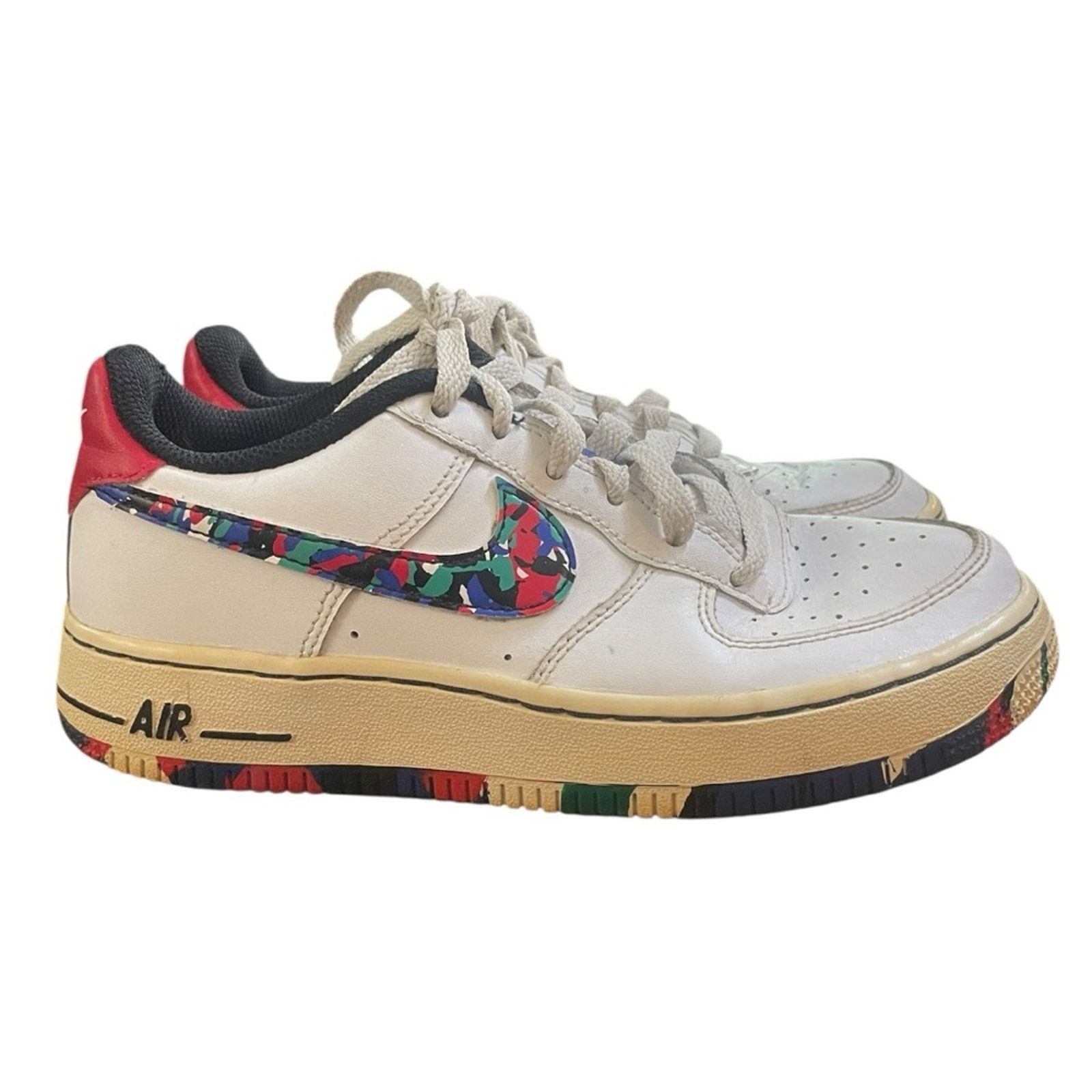 Nike NIKE Air Force 1 Low Crayon White Multi Colored Size 4Y Size US 5.5 / IT 35.5 - 1 Thumbnail