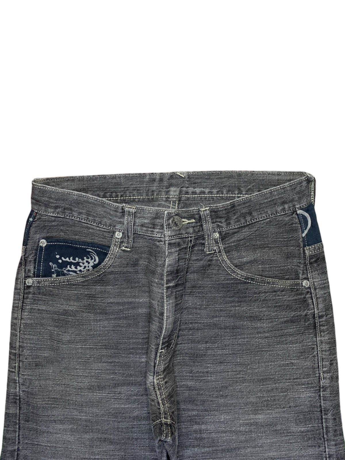 Japanese Brand Vintage Japanese Brand Karakuri Faded Style Loose Jeans Size US 30 / EU 46 - 4 Thumbnail