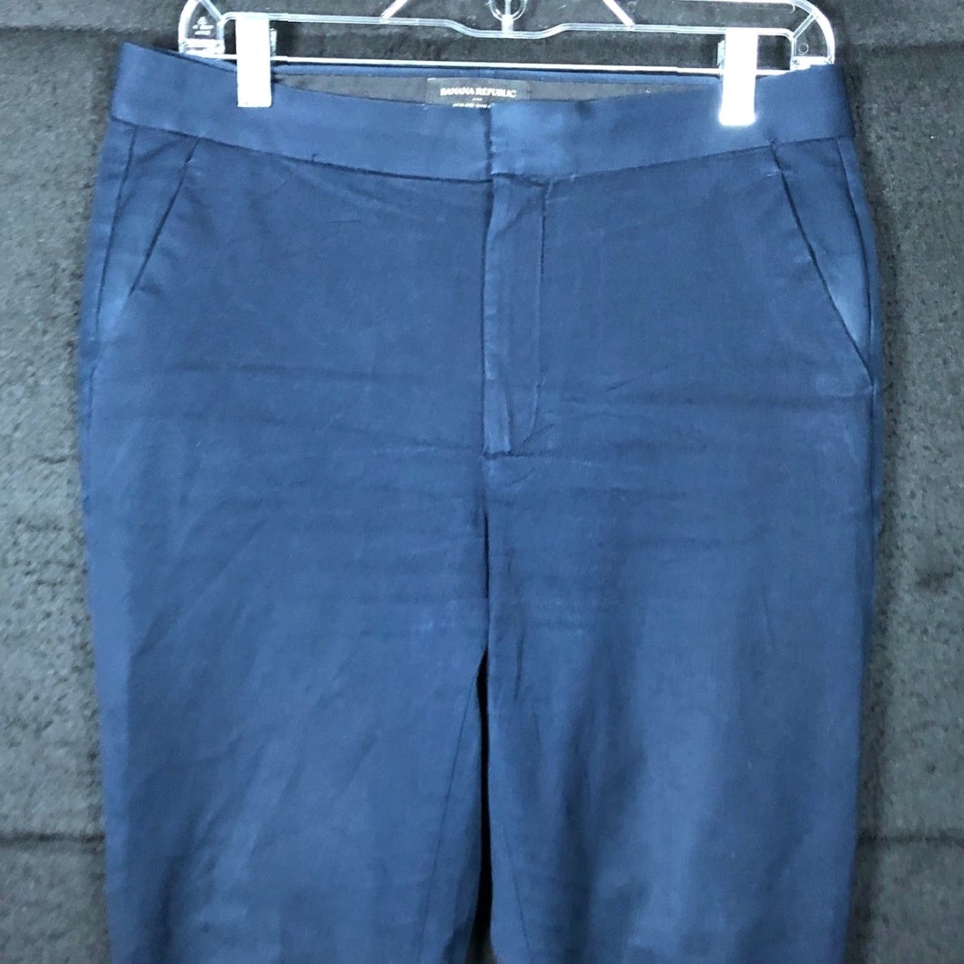 Banana Republic VINTAGE Banana Republic Womens Pants Navy Blue Petite High Rise Slim Ankle Stretch 8P Size 30" / US 8 / IT 44 - 2 Thumbnail
