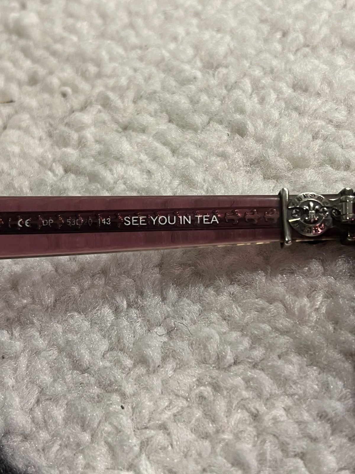 Chrome Hearts Chrome Hearts Rare "See You In Tea" Red Sunglasses Size ONE SIZE - 10 Thumbnail
