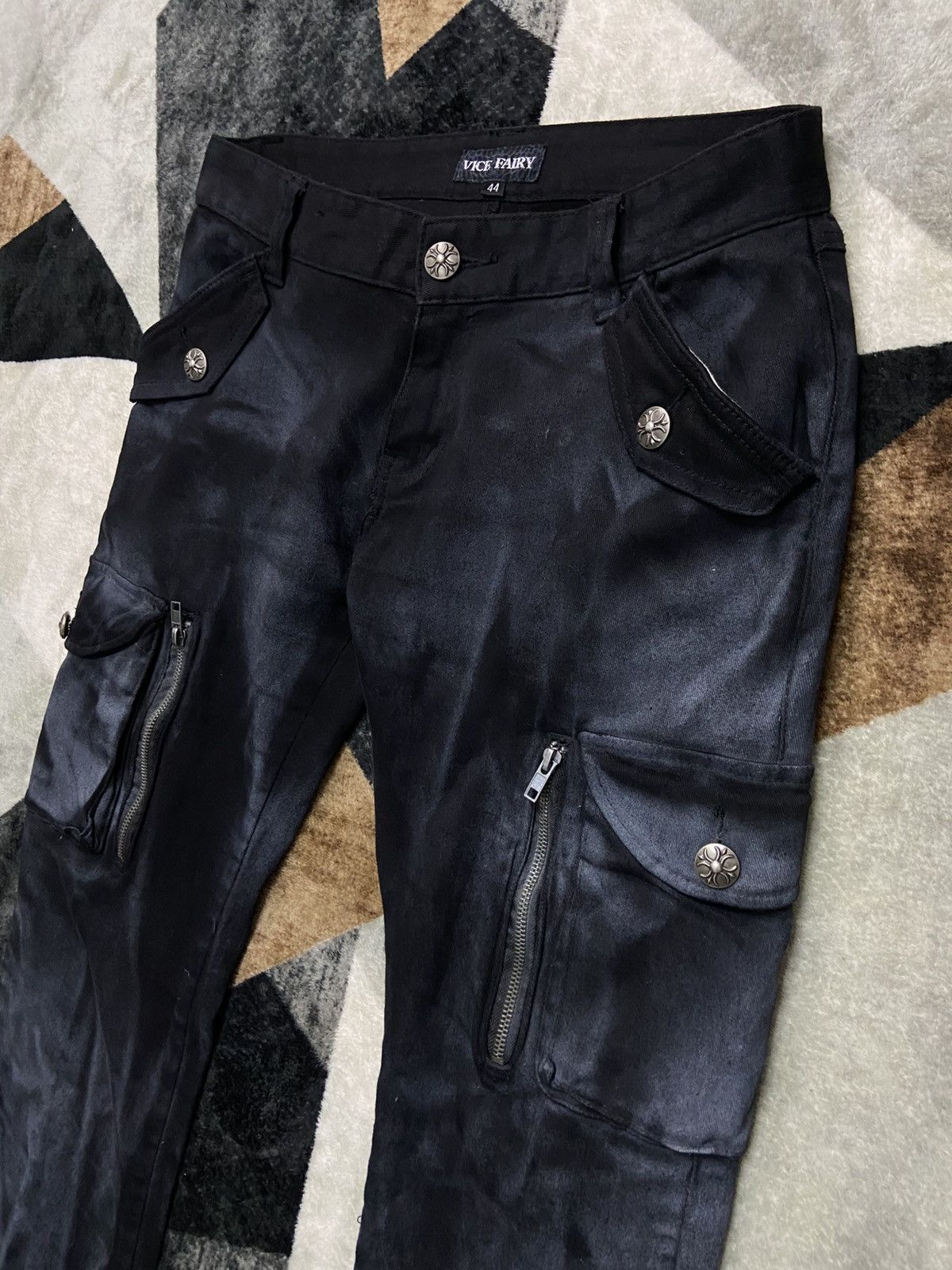 Hysteric Glamour Vice Fairy Y2K Japanese Flared Cargos Pattern Size US 31 - 5 Thumbnail