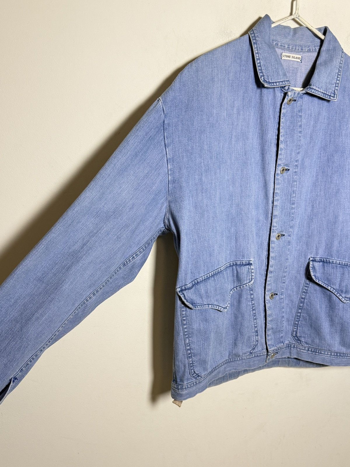 Stone Island Stone Island Marina denim jacket reflective logo 80s Size US L / EU 52-54 / 3 - 9 Thumbnail
