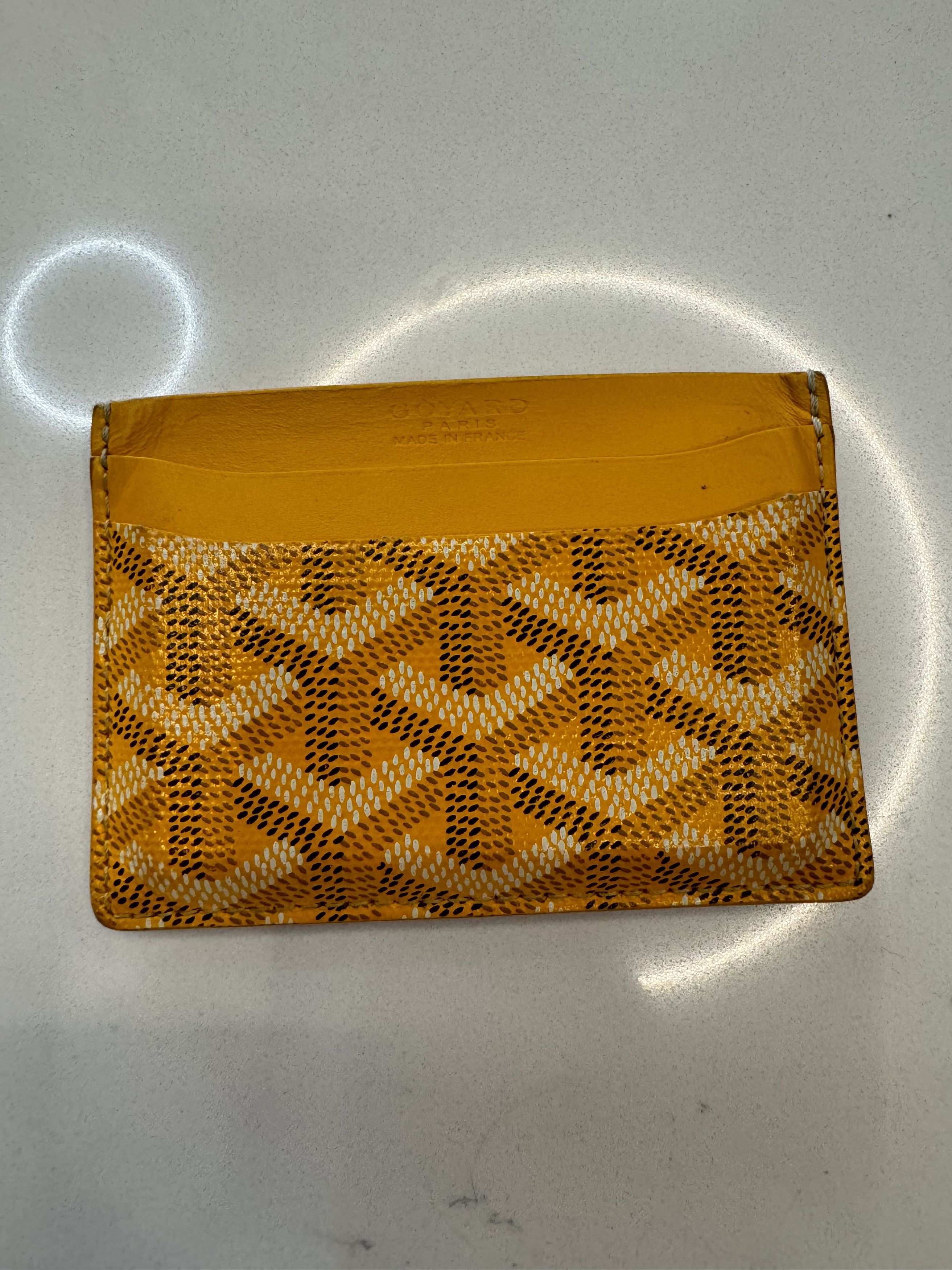 希少品◆入手困難♪【GOYARD】カードホルダー Saint Marc yellow 希少品◇入手困難♪【GOYARD】カードホルダー Saint Marc yellow