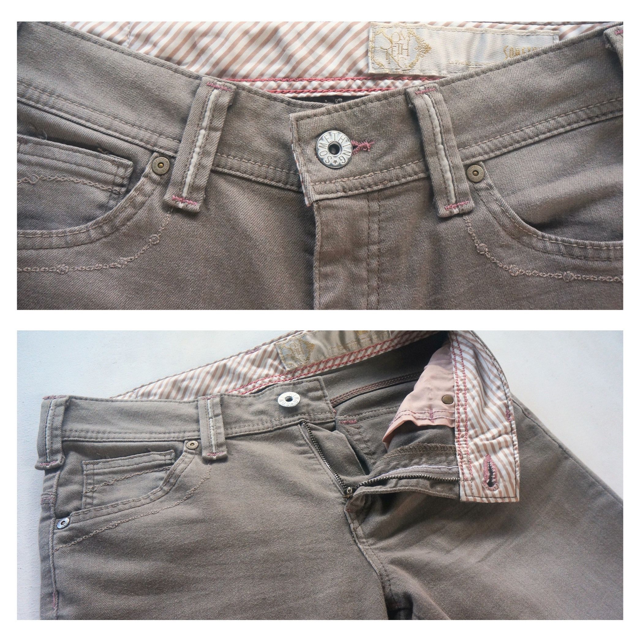 Edwin SOMETHING by EDWIN Brown Soft Flare Pants Size 28" / US 6 / IT 42 - 4 Thumbnail