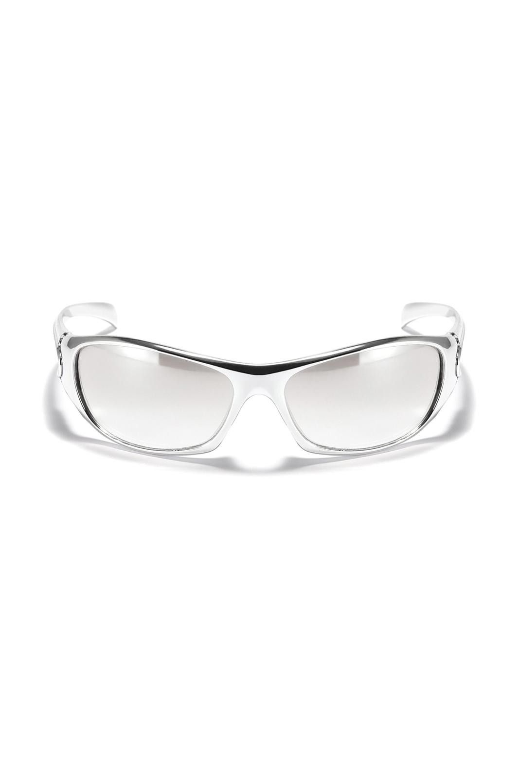 Japanese Brand Y2k Vtg Avant Garde Futuristic Sunglasses Silver OS Unisex Size ONE SIZE - 6 Thumbnail