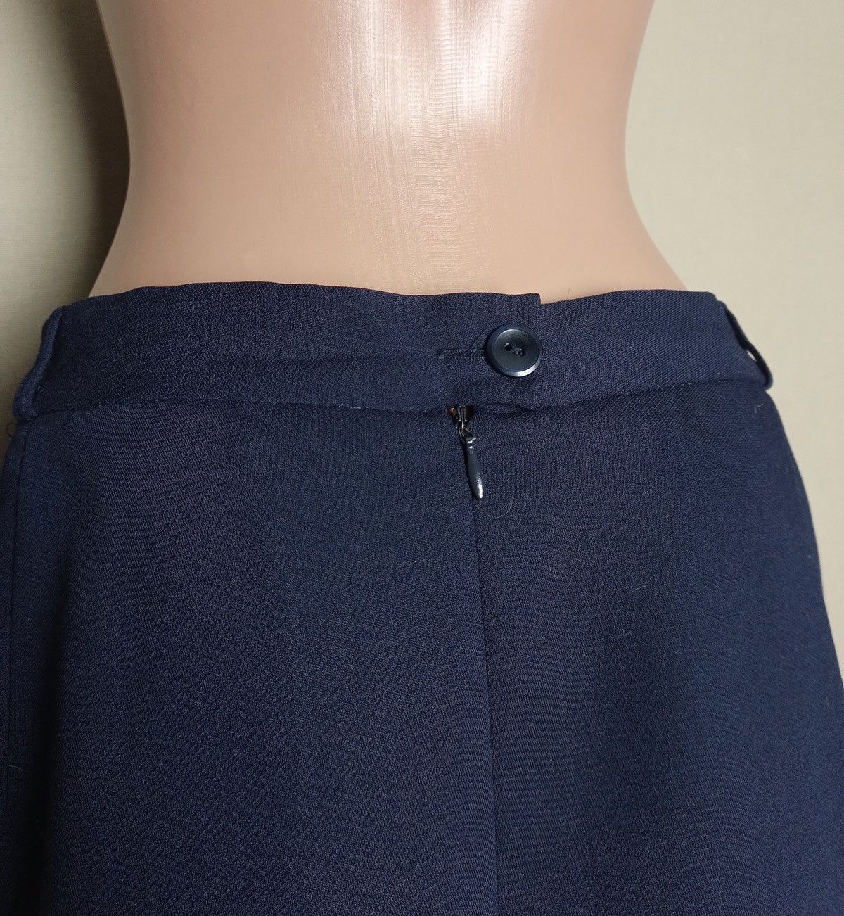 Givenchy × Vintage Givenchy Vintage Dark Blue Wool Blend Long Skirt US16 EU46 Size 38" / US 16 / IT 52 - 4 Thumbnail