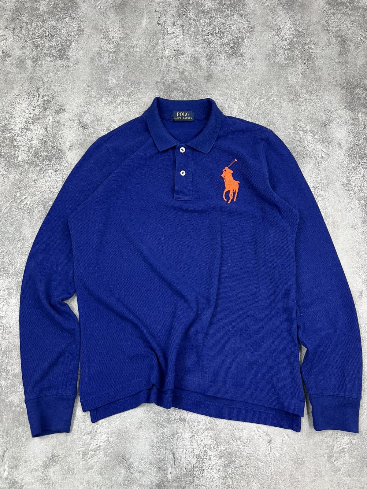 Polo Ralph Lauren Polo Ralph Lauren Blue Polo Shirt Longsleeve Size US S / EU 44-46 / 1 - 1 Thumbnail